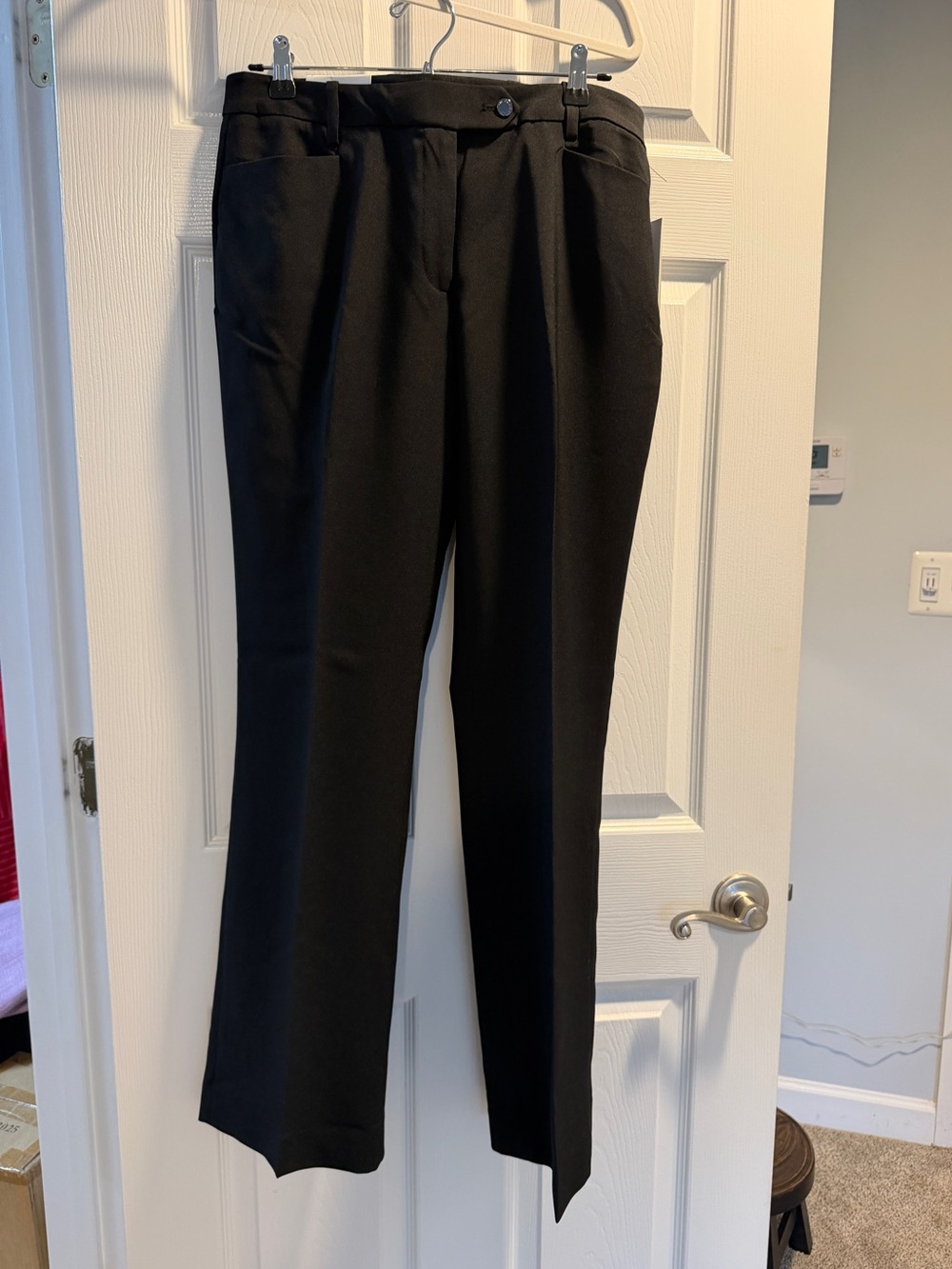 Calvin Klein Black Women's Straight-Leg Dress Trousers